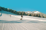 Bilquis & Christian auf dem Snowboard