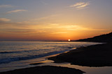 Sonnenuntergang an Santa Barbara Beach