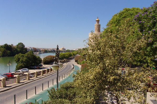 Fluss Guadalquivir durch Sevilla